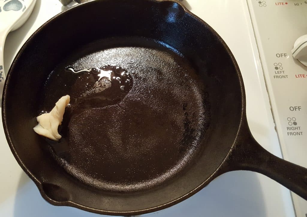 Heat Cast Iron and Add Butter