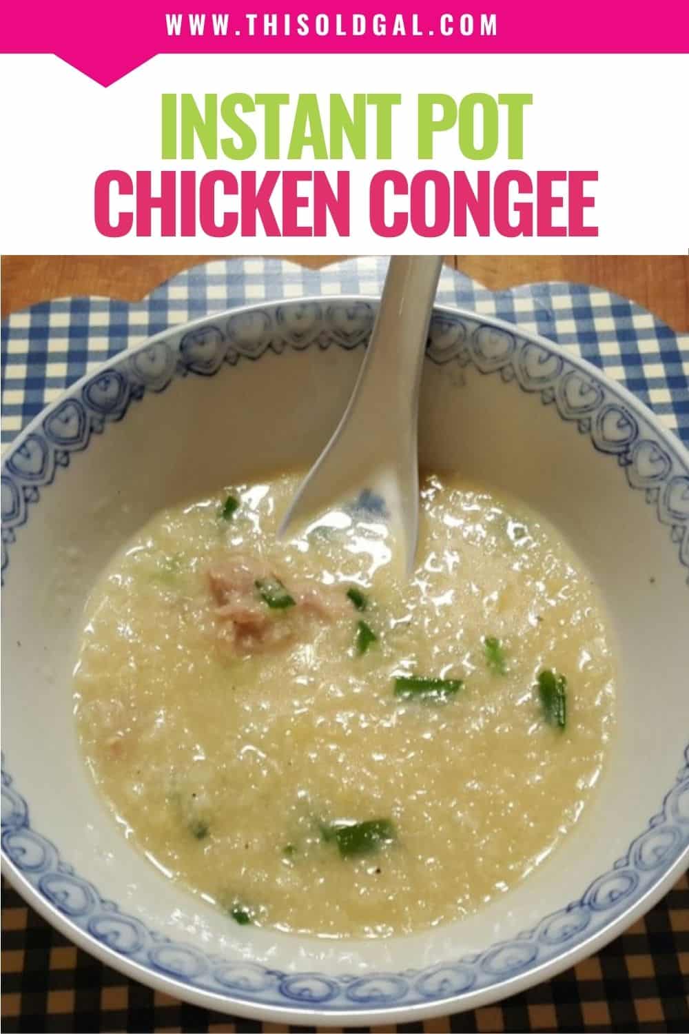 Pressure Cooker Vietnamese Chicken Congee (Cháo Gà)
