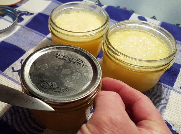 Carefully Remove Lids from Jars