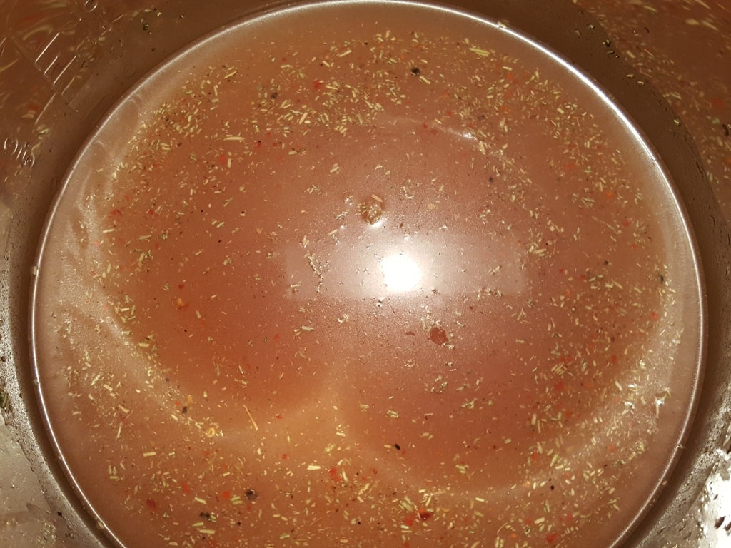 Tomato Paste gives the broth a nice color