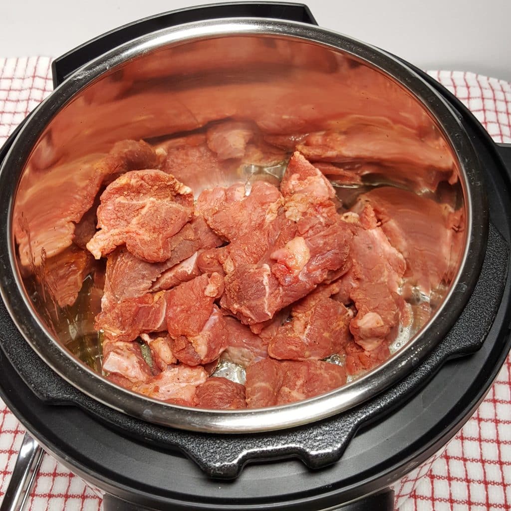 Add the Meat to Instant Pot