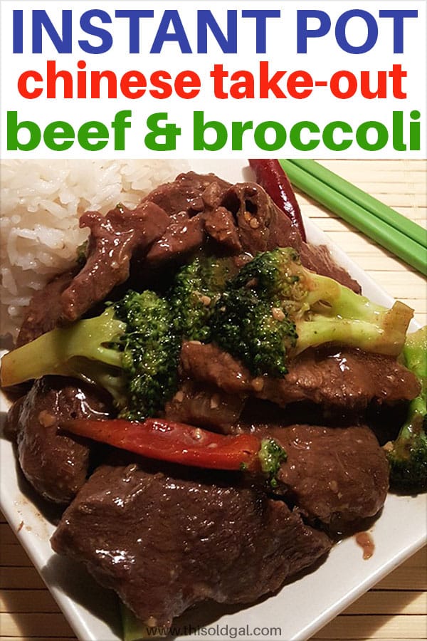 Pressure Cooker Chinese Take-Out Beef and Broccoli and Rice