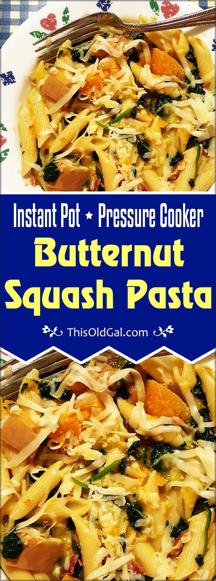 Pressure Cooker Butternut Squash Pasta