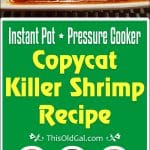 Pressure Cooker Copycat Killer Shrimp Recipe