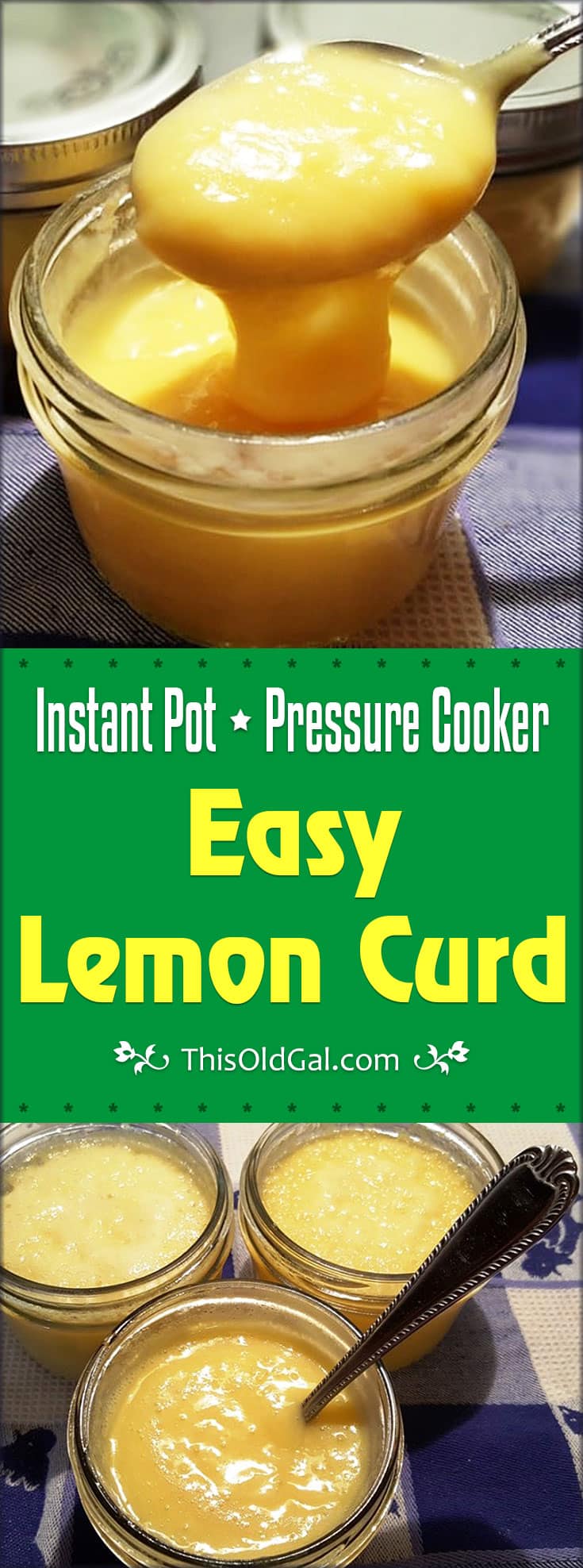 Pressure Cooker Easy Lemon Curd