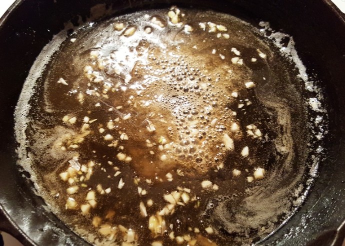 Fresh Garlic is Added to the Brown Butter