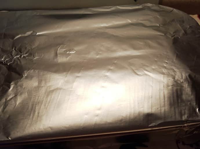 Cover Pan with Foil