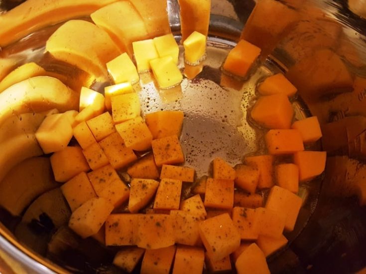 Pressure Cooker Roasted Butternut Squash Risotto with Gremolata This