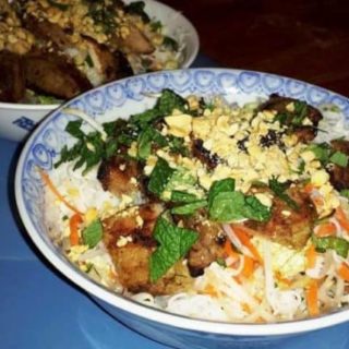 Bun Thịt Nướng Vietnamese BBQ Pork Cold Noodle Salad