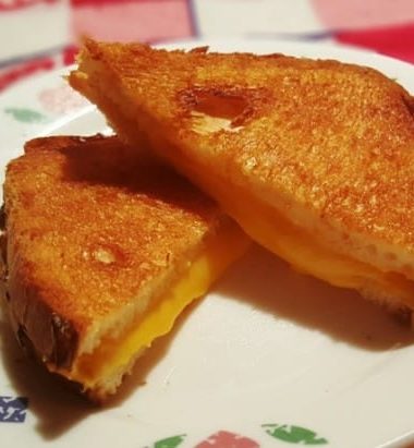 Air Fryer Simple Grilled American Cheese Sandwich