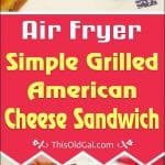 Air Fryer Simple Grilled American Cheese Sandwich