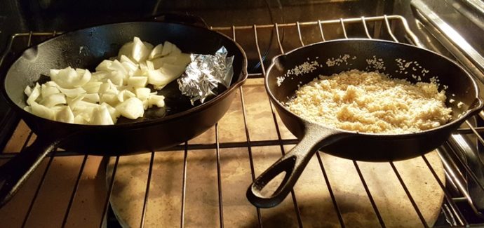 Place both Skillets into the Oven