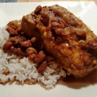 Instant Pot Pork Chops and Baked Beans