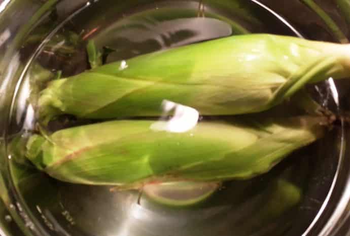 Soak Corn in Cold Water