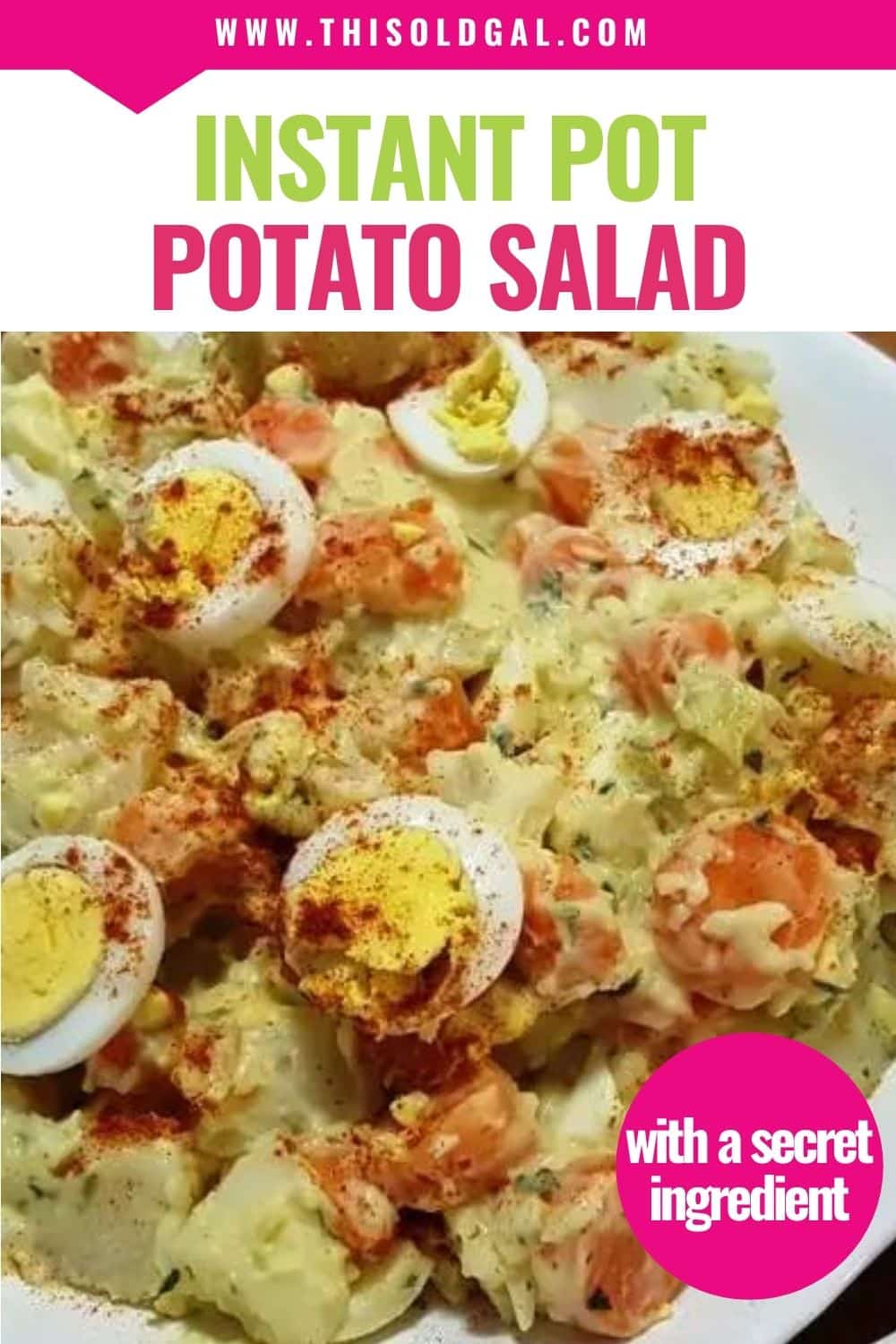 Pressure Cooker Potato Salad with Carrots