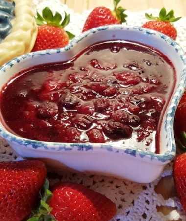 Pressure Cooker Fresh Berry Compote (Stewed Fruit)