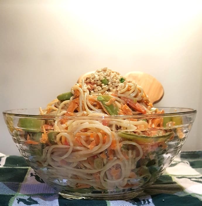 Asian Crunchy Sesame Noodle Salad