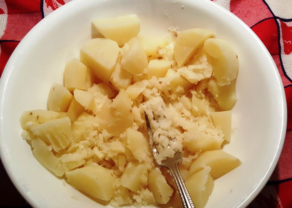 Mashing Potatoes with a Fork or Potato Masher