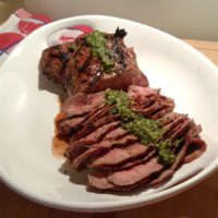 London Broil with Chimichurri Sauce