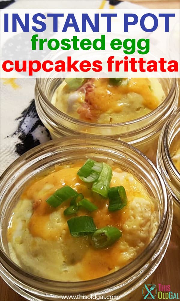 Instant Pot Frosted Egg Cupcakes Frittata
