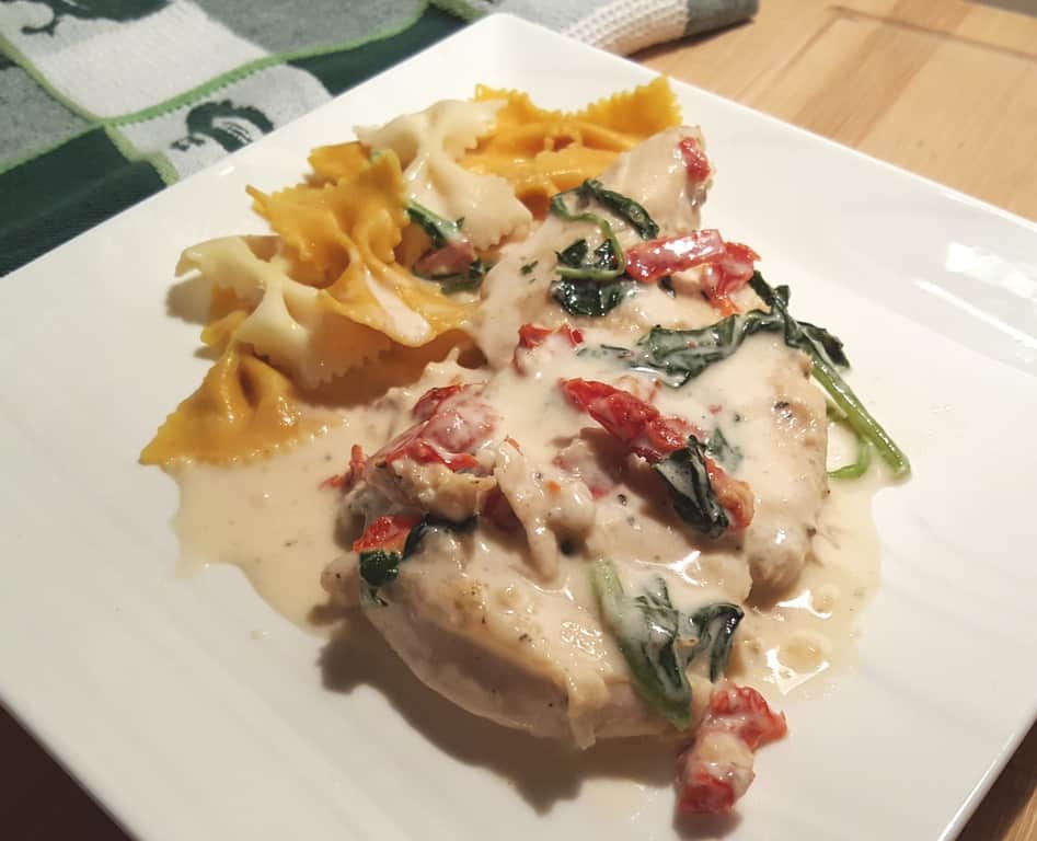 Pressure Cooker Creamy Tuscan Garlic Chicken This Old Gal