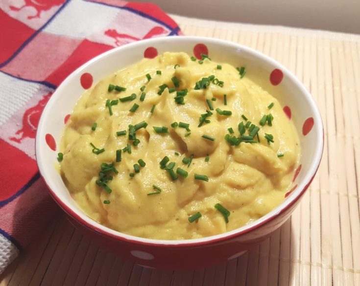 Pressure Cooker Mashed Turmeric Cauliflower Low Carb This Old Gal