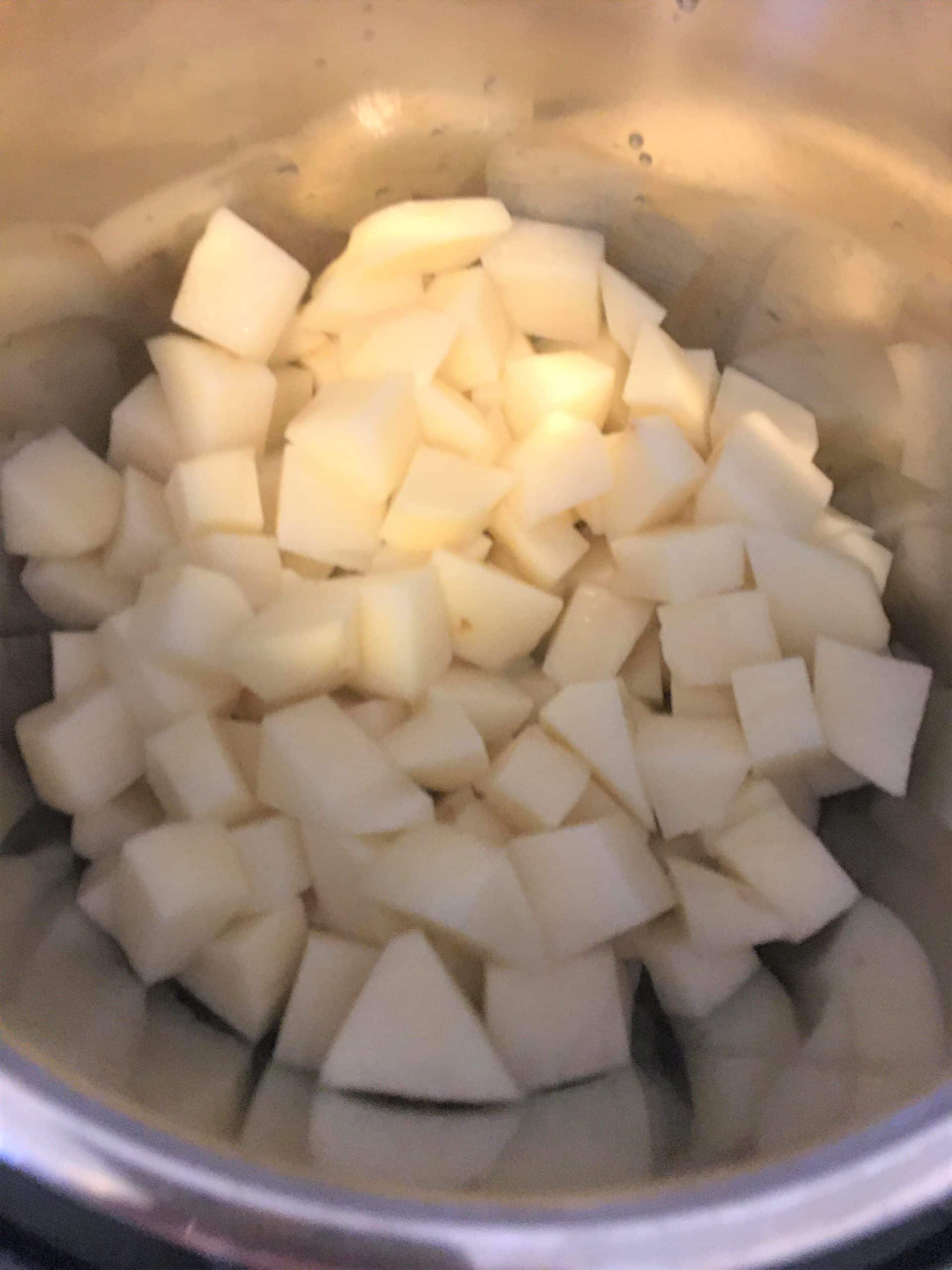 Peel and Cut Potatoes