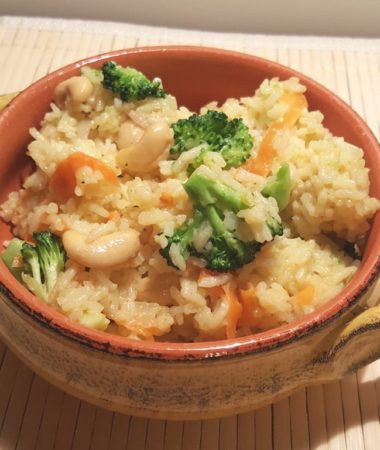 Pressure Cooker Seasoned Vegetable Ghee Rice