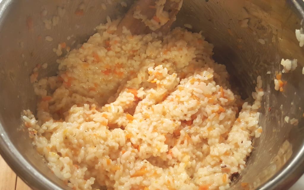Pressure Cooker Basic Risotto Recipe with Peas and Carrots This Old Gal