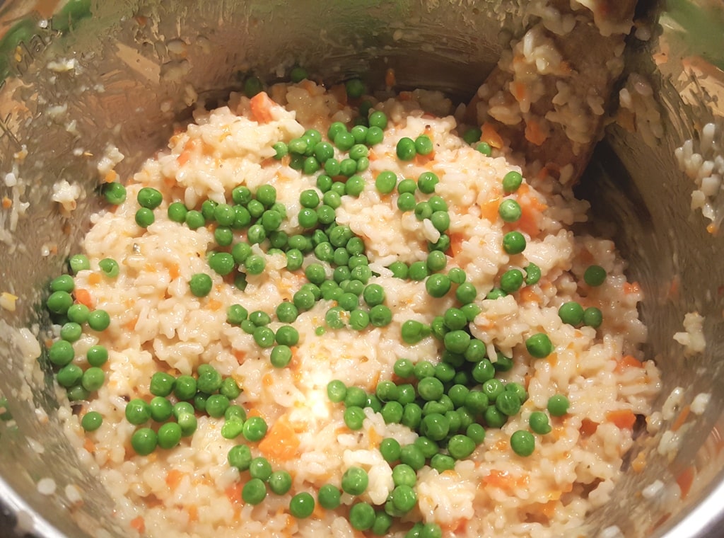 Pressure Cooker Basic Risotto Recipe with Peas and Carrots This Old Gal