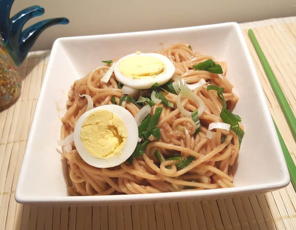 Pressure Cooker Super Simple Sesame Noodles with Egg