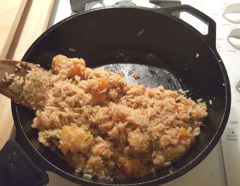 Move the Fried Rice to One Side