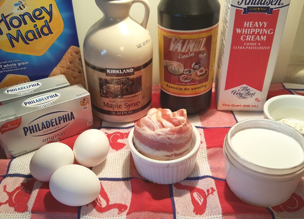 Cast of Ingredients for Pressure Cooker New York Cheesecake