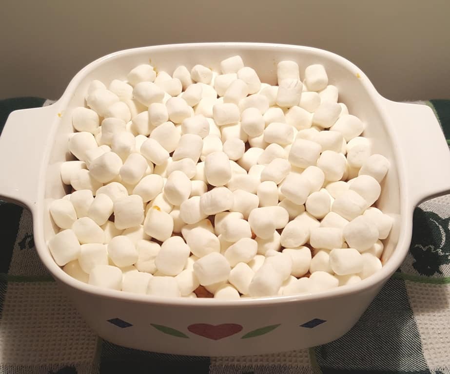 Add Marshmallows to your Sweet Potato Casserole