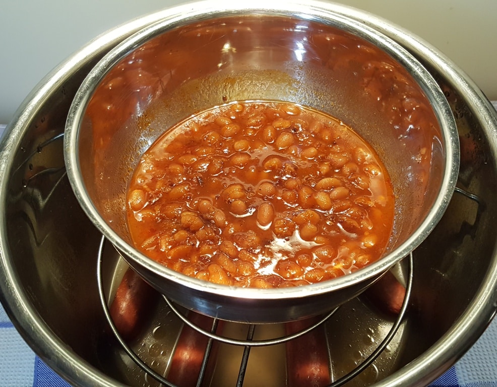 Reheating Pressure Cooker Holiday Baked Beans PIP