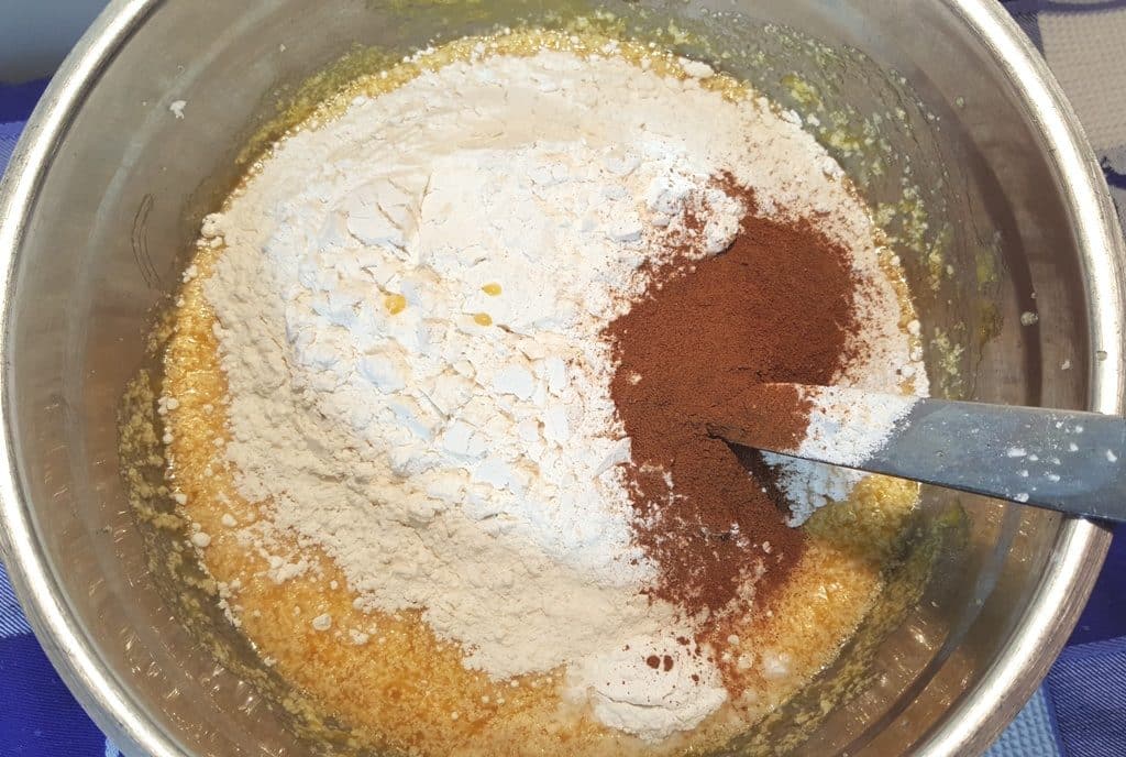 Add in the Flour and Dry Ingredients