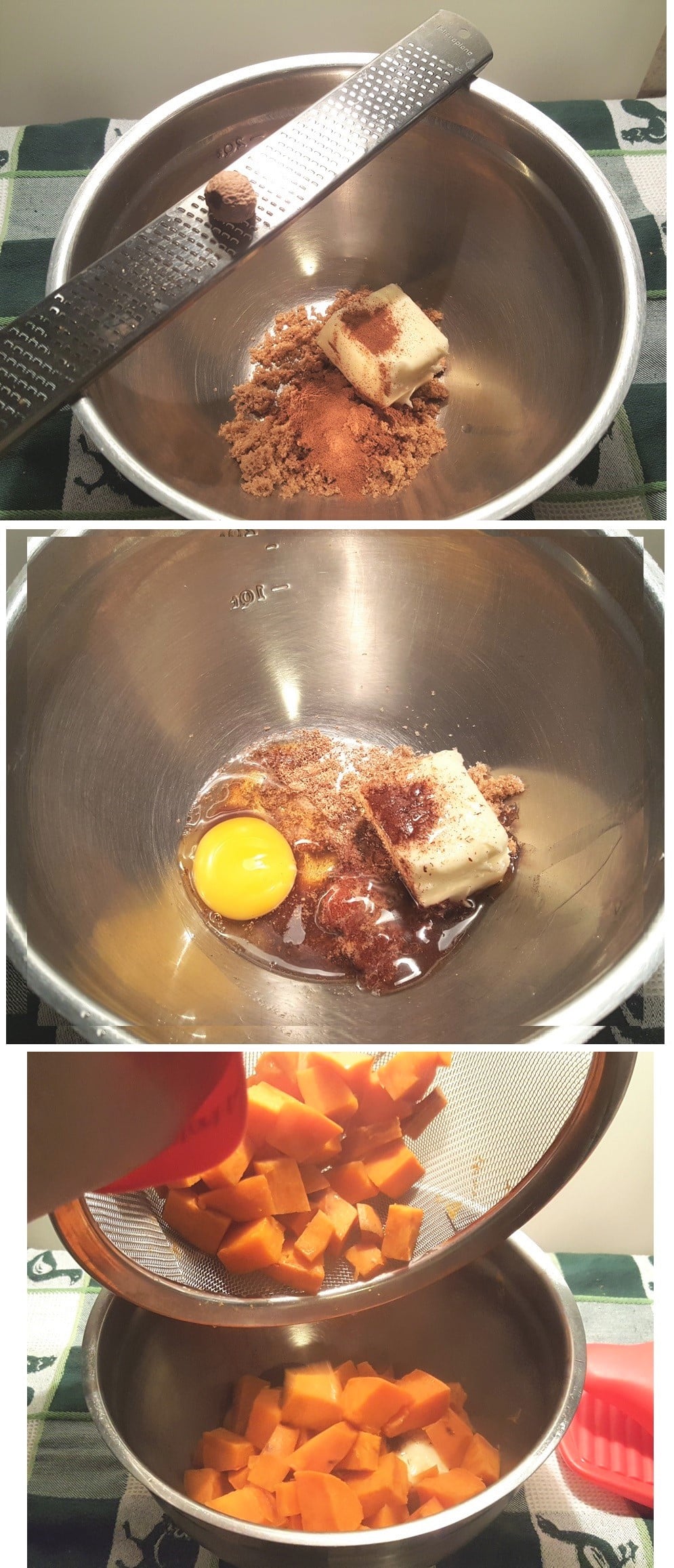 Mix Together Sweet Potato and Seasonings