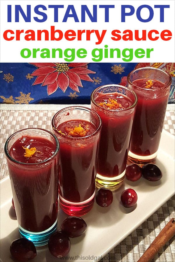 Instant Pot Orange Ginger Cranberry Sauce