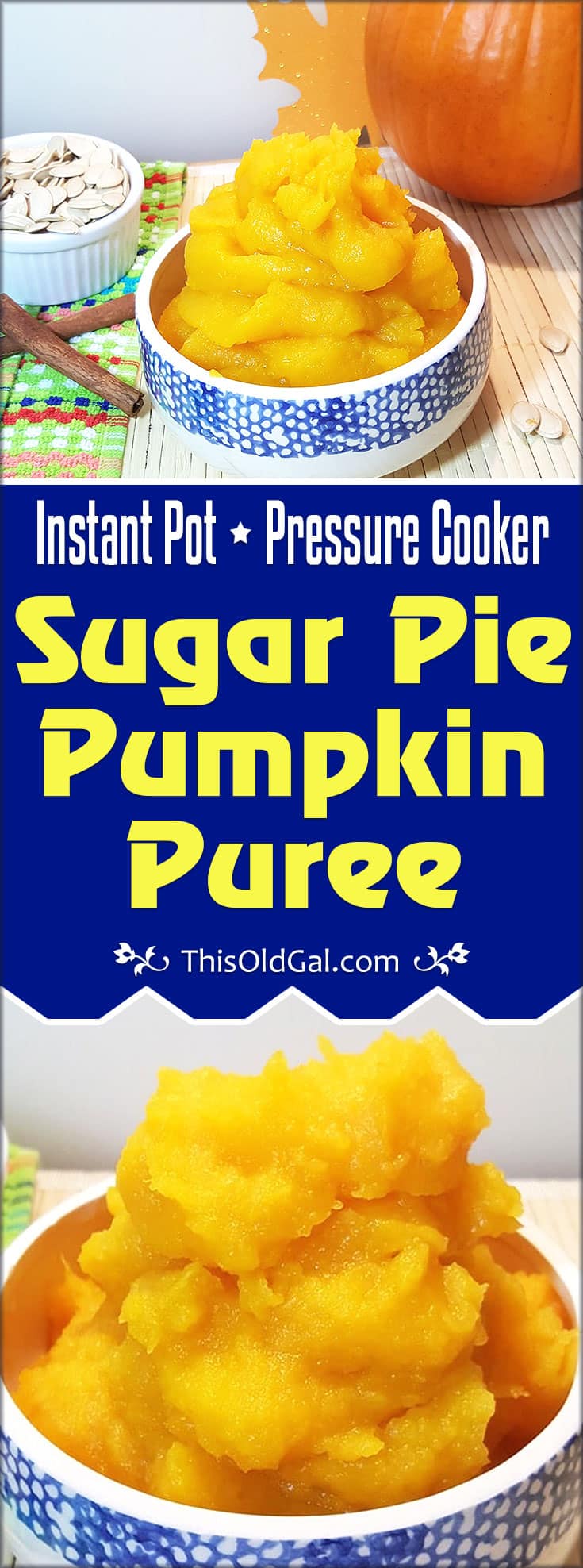 Pressure Cooker Sugar Pie Pumpkin Puree