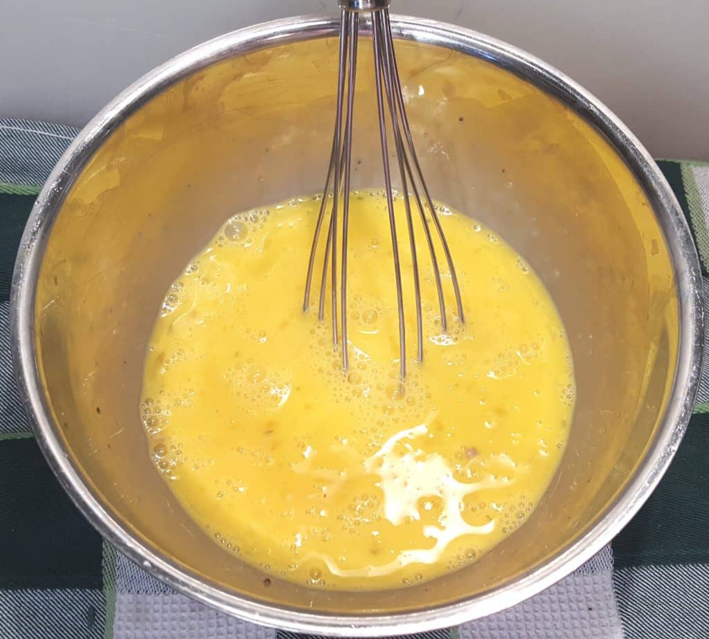 Mix Eggs with Seasonings