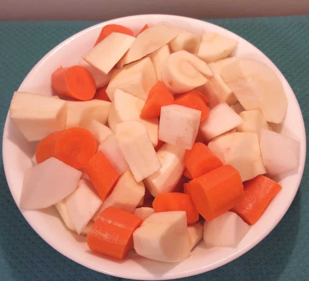 Pressure Cooker Beef Stew with Root Vegetables [Instant Pot] This Old Gal