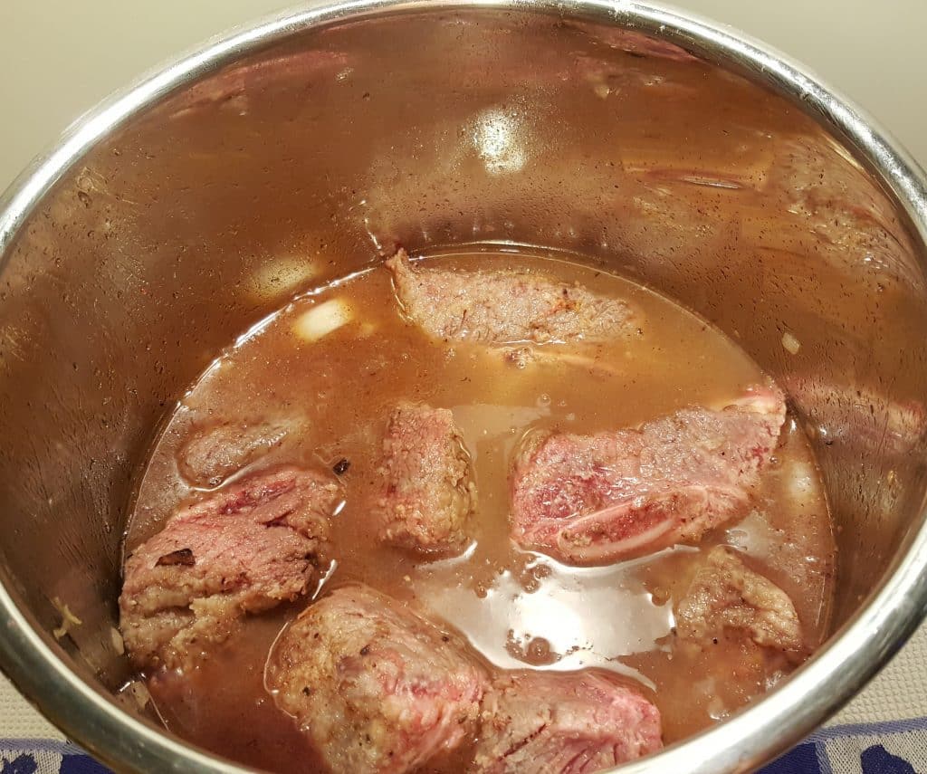 Pour in Beef Broth
