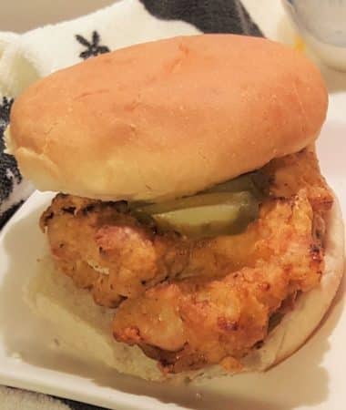 Air Fryer Chick-Fil-A-Sandwich