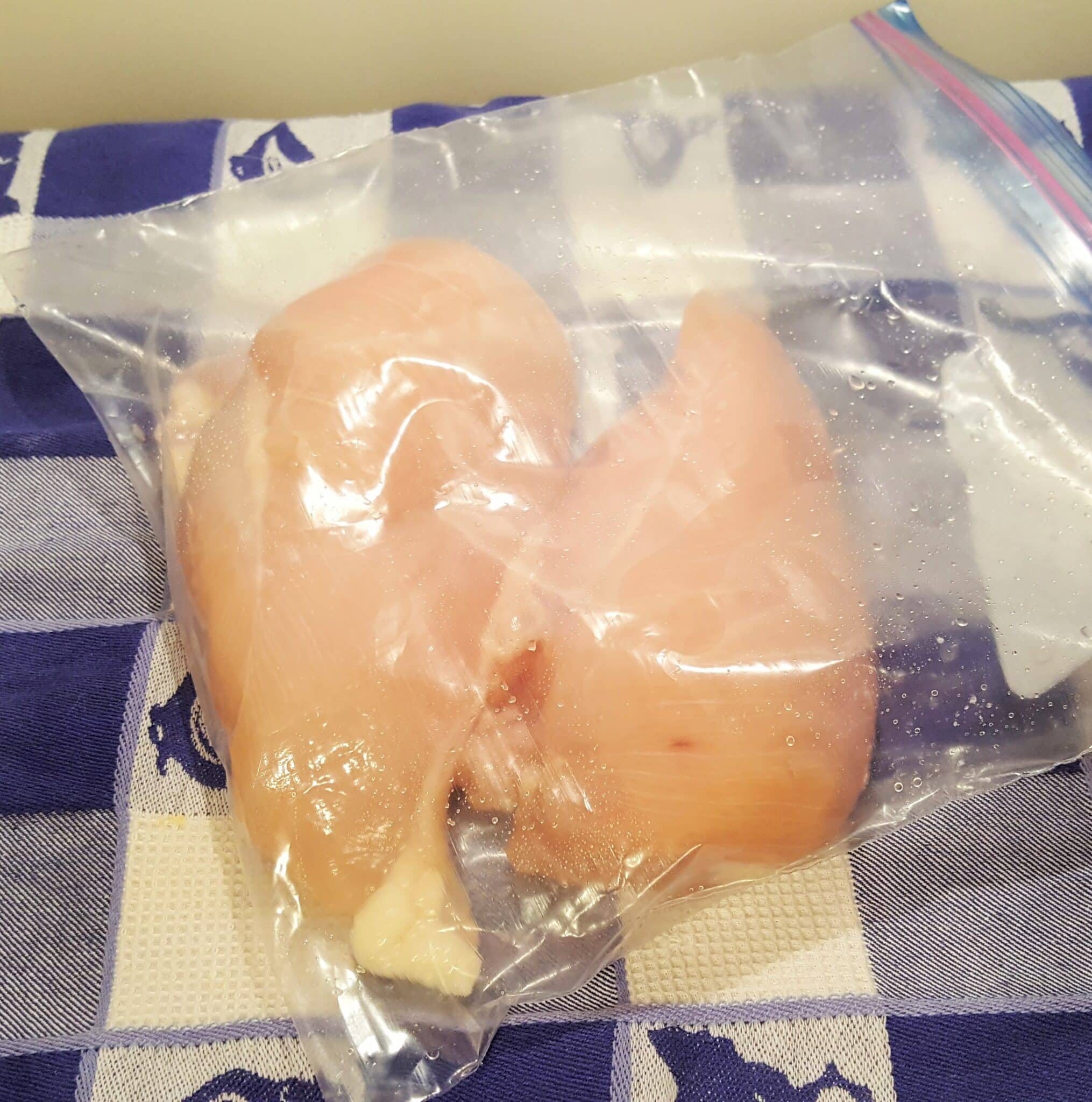 Place Chicken Breasts in Baggie