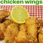 Air Fryer Crispy Old Bay Chicken Wings with Warm Lemon Butter