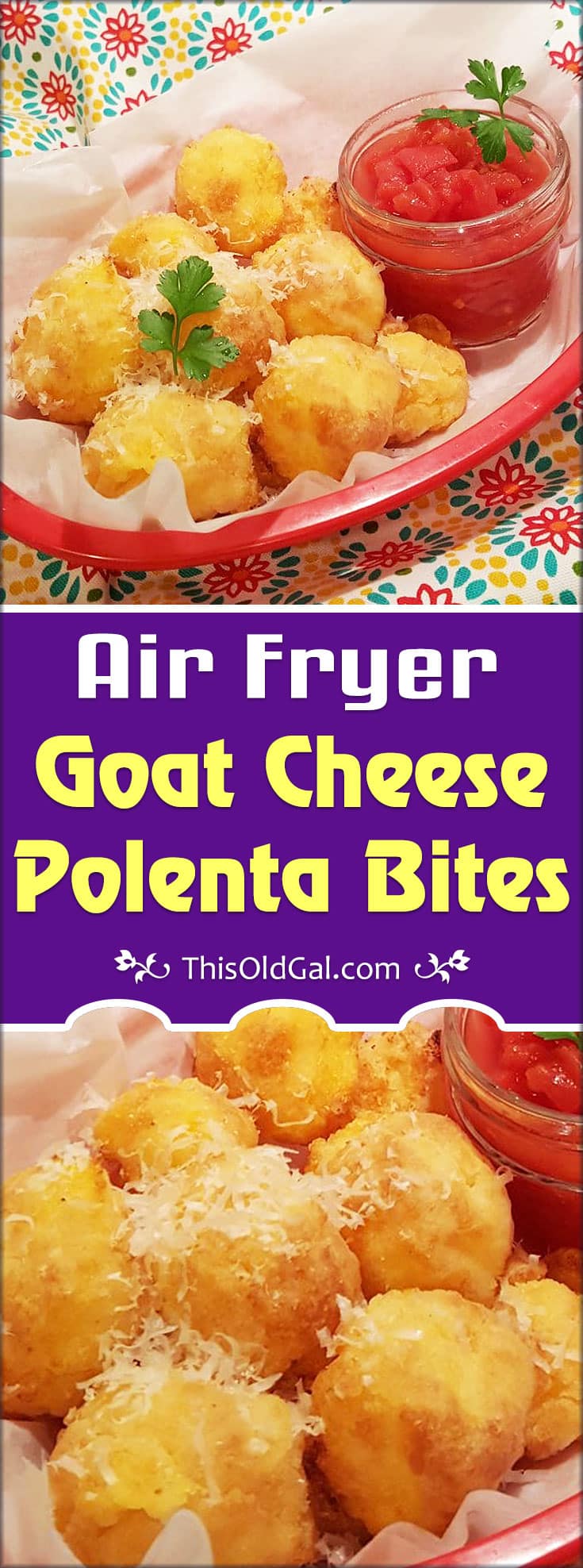 Air Fryer Goat Cheese Polenta Bites This Old Gal