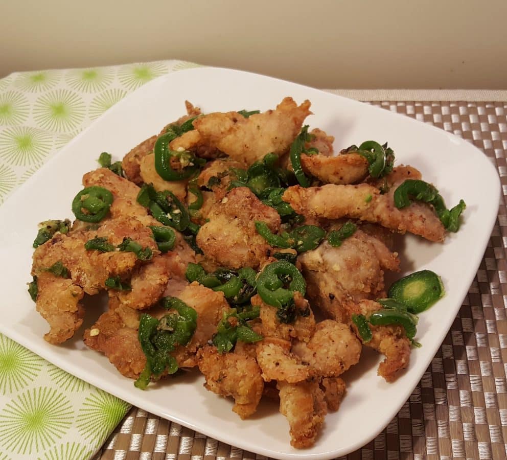 Air Fryer Chinese Salt and Pepper Pork Chops - This Old Gal