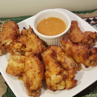 Air Fryer Hamburger Hamlet Fried Chicken Wings & Secret Apricot Sauce