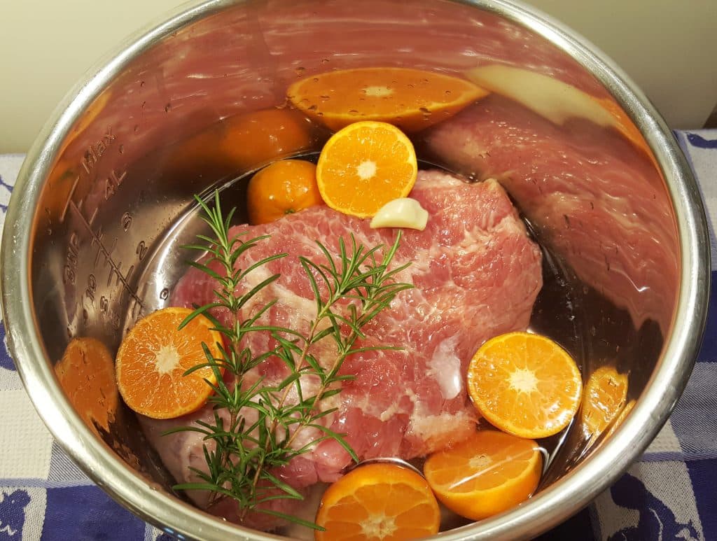 Pressure Cooker Corned Beef with White Wine Brandy Mustard Sauce This