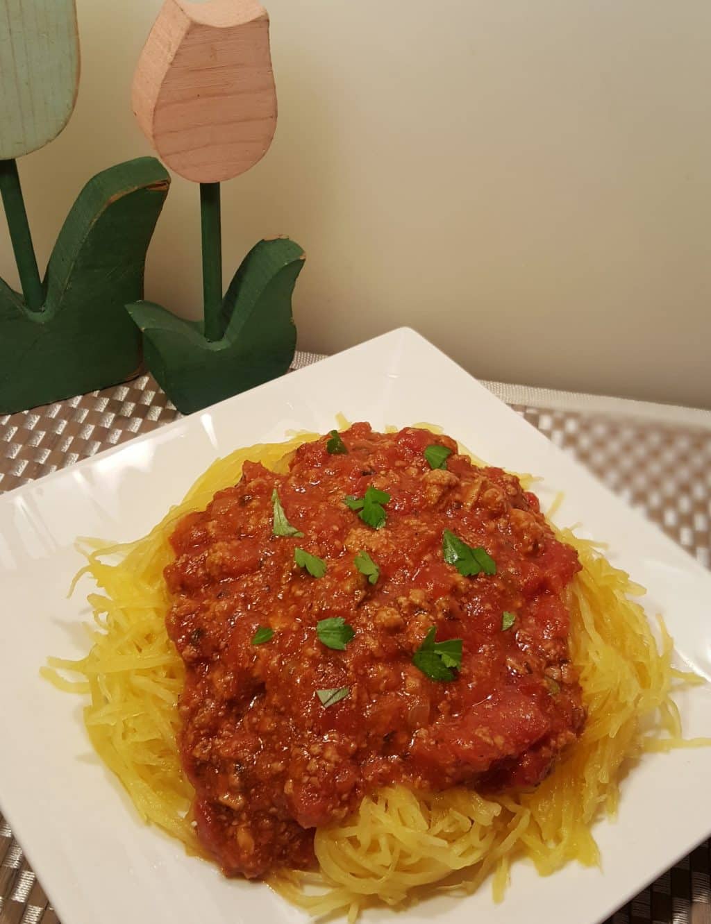 Instant Pot Pressure Cooker Spaghetti Squash and Meat Sauce This Old Gal